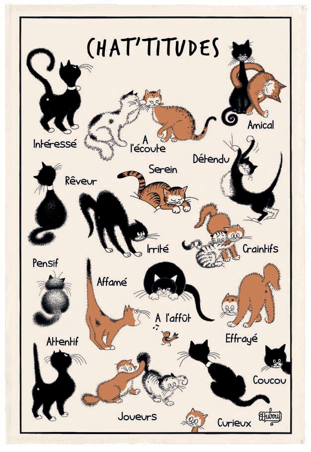 Torchon Dubout Chat'tiudes Ecru 48 x 72