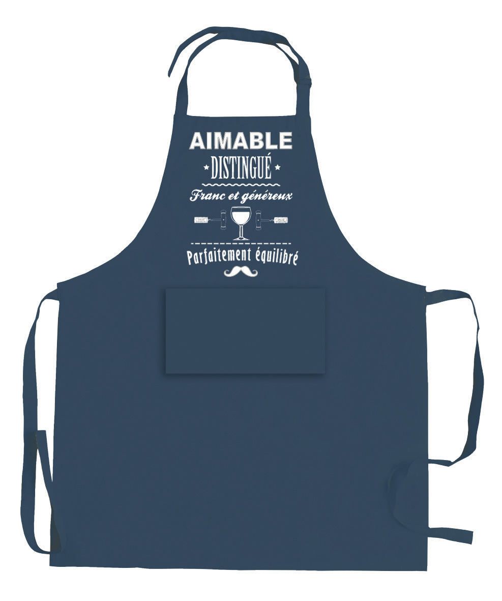 Tablier de cuisine Aimable et distingu recycl Indigo 72 x 90