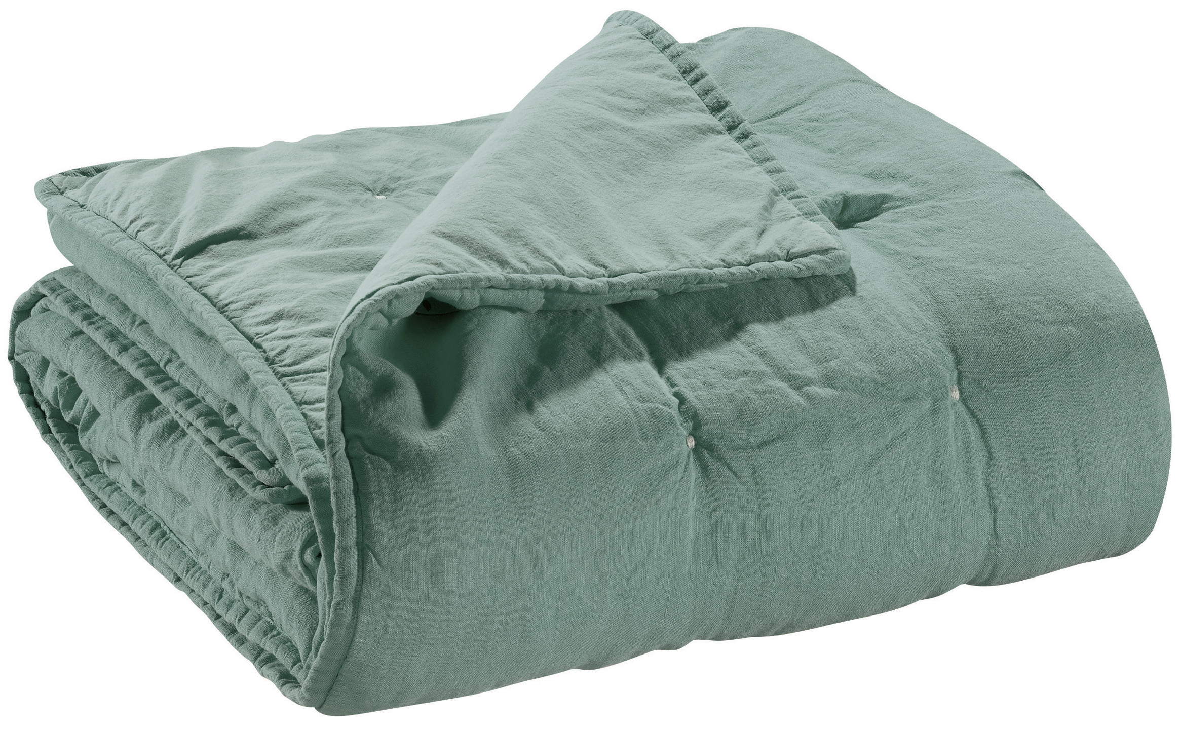 Chemin de lit Zeff Vert de gris 90 x 240