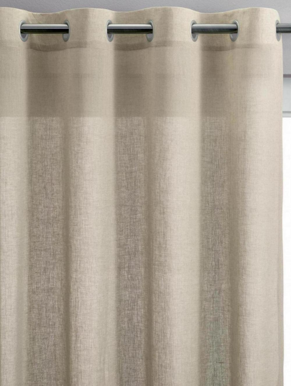 Rideau voile Zeff Naturel 140 x 280