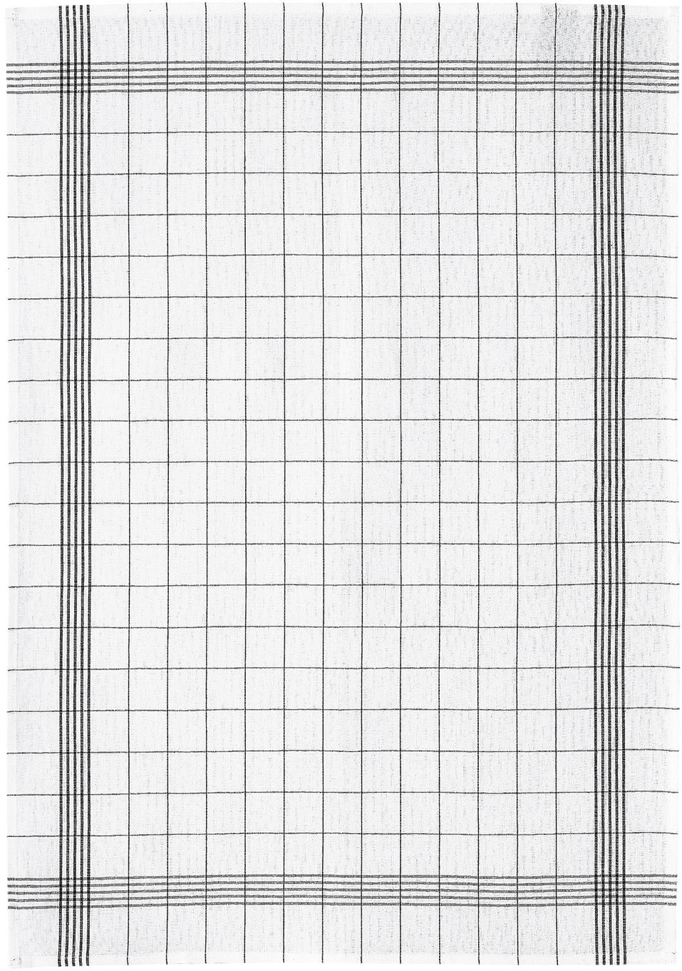 Torchon Metis Carreaux noir 55 X 75