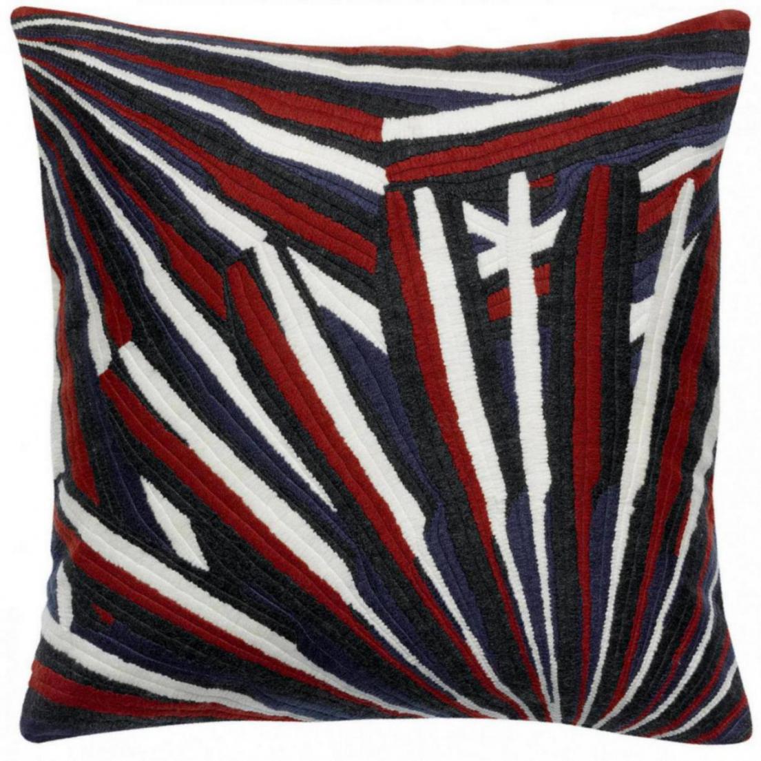 Coussin brod Sasha Rubis 45 x 45