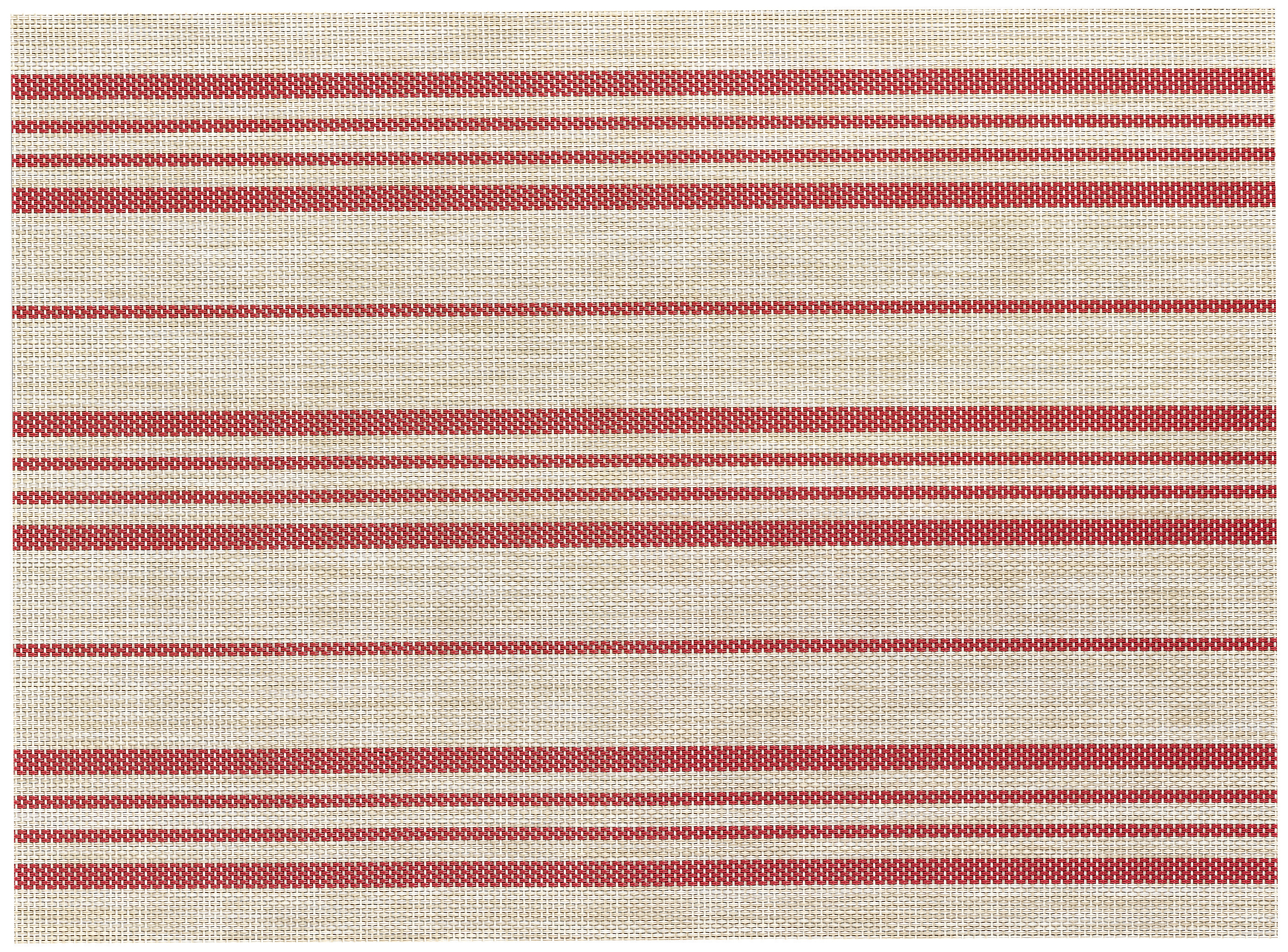 Set de table Sina Naturel/Rouge 33 x 45