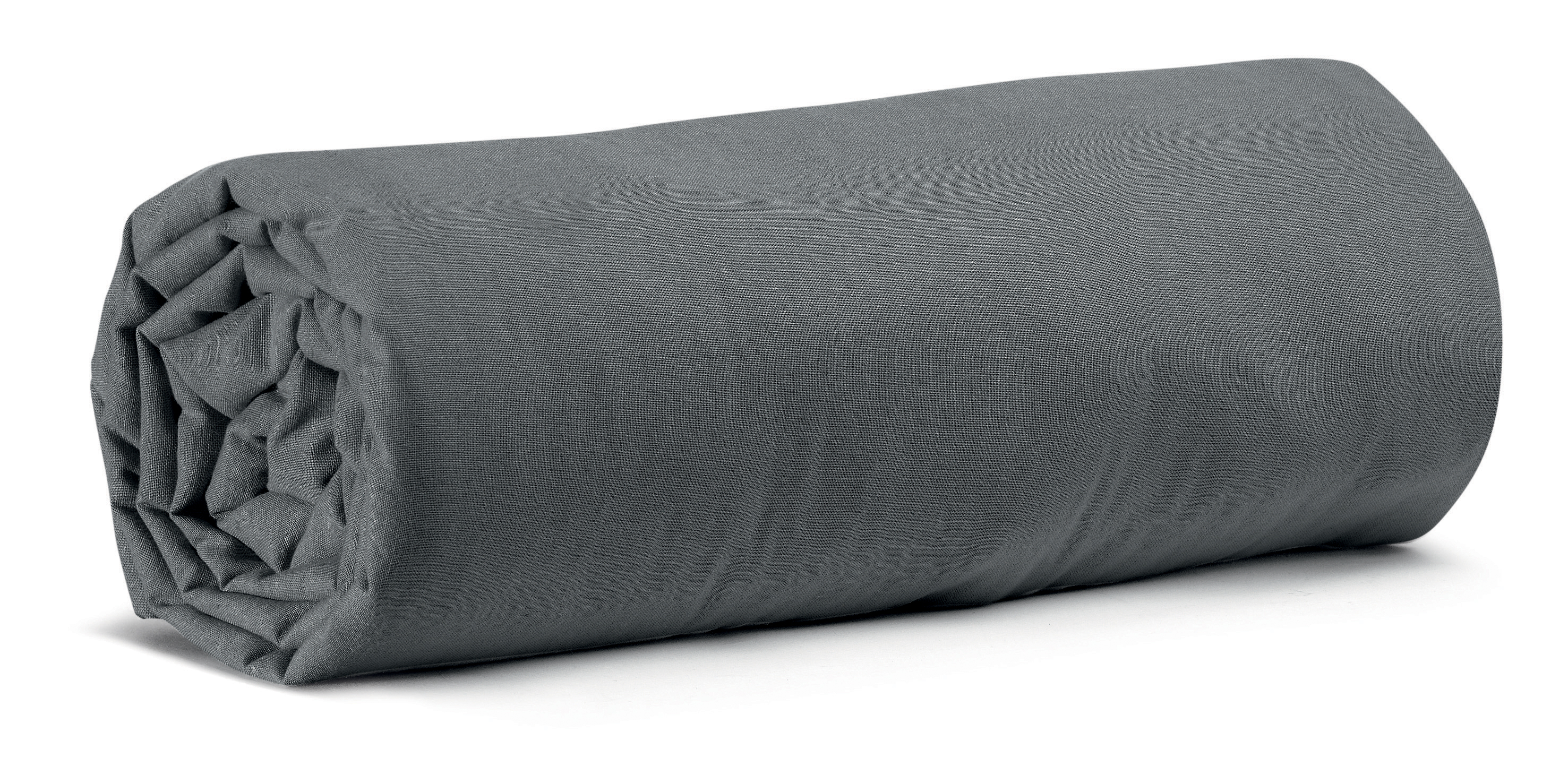 Drap housse Calita Carbone 160x200 bonnet 30 cm
